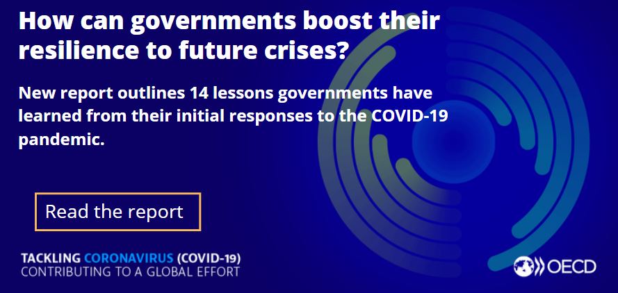 OECDgov's tweet image. How can governments boost #resilience to future crises? 

New report outlines 1⃣4⃣ key lessons governments have learned from their early #responses to the #COVID19 pandemic 👉 oe.cd/covid19-first-… 

[Thread ⤵️]