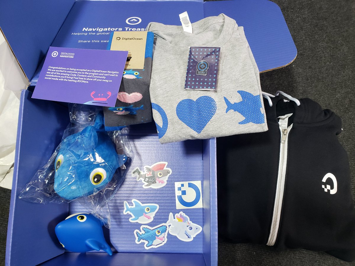 nkansahrexford's tweet photo. Just got my chest, as one of the #DONavs
Thank you @digitalocean for the Navigators Treasure Chest. https://t.co/u4mpWi5zIX
