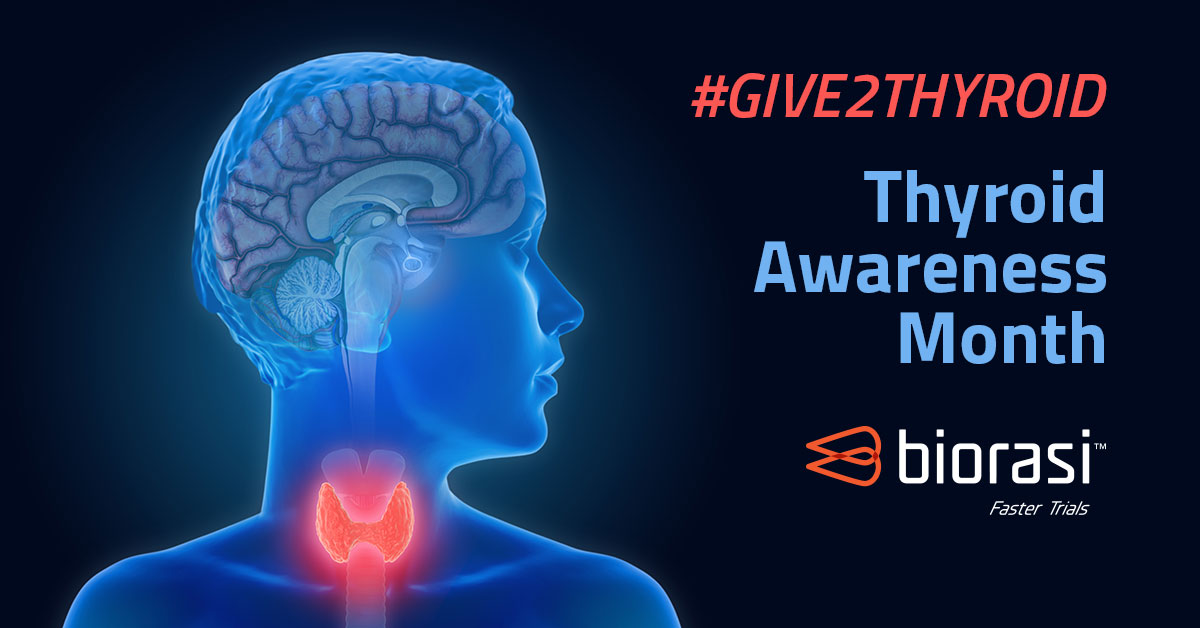Biorasi's tweet photo. Did you know that more than half of #thyroiddisease cases go unnoticed? Support education and awareness this month. #give2thyroid https://t.co/kOAVq5P7CL