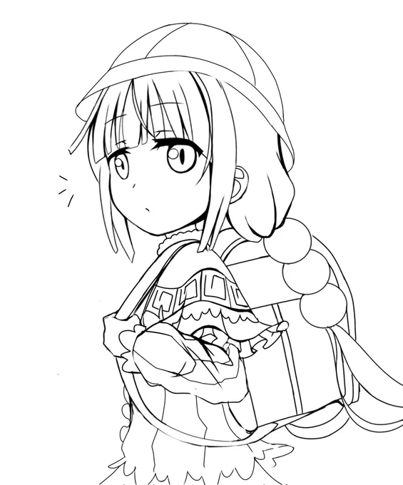気分転換にカンナちゃん描きました!いつか塗りたくります。 