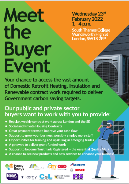ConstructingSL's tweet photo. We are holding an in-person event with @SouthThamesColl and @happyenergyuk to help construction businesses access Green Deal and ECO installations training and connect them to new retrofit contracts! For more information, and to join for free, go to https://t.co/YQibdtqCN4 https://t.co/wl1kGWtWcA