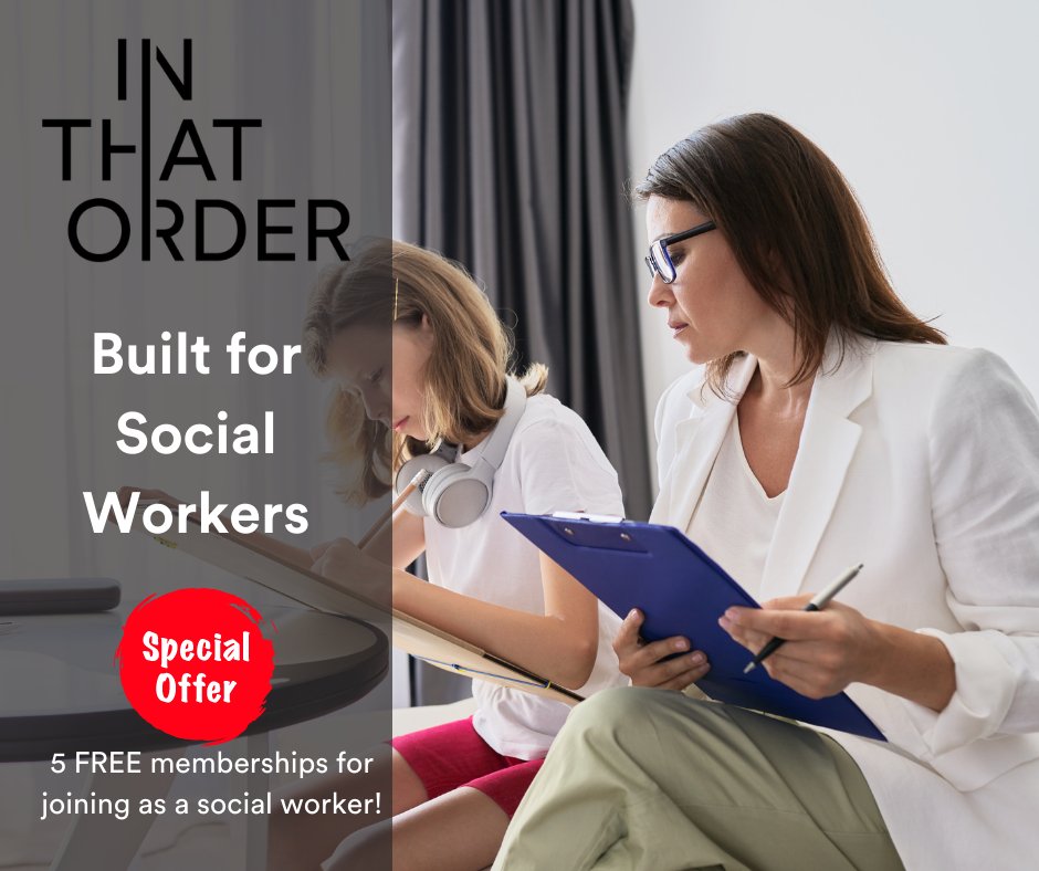 In That Order is also built for social workers, we have tools that will help you connect with your network more effectively.💕
Link: inthatorder.app/for-social-wor…
#mentalhealth #student #selfcare #anxiety #depression #mentalhealthawareness #MentalHealthMatters  #parenting #socialworker
