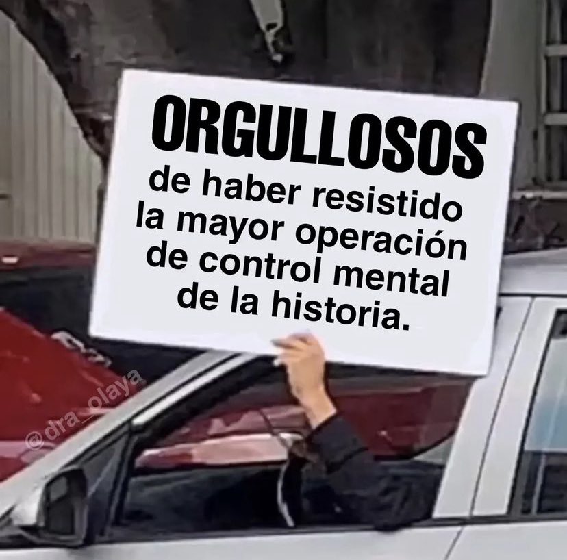 maytevillares's tweet photo. Orgullosa de haber resistido la mayor operación de control mental de la historia. 💪🏼💪🏼💪🏼 https://t.co/nwfVjENacl