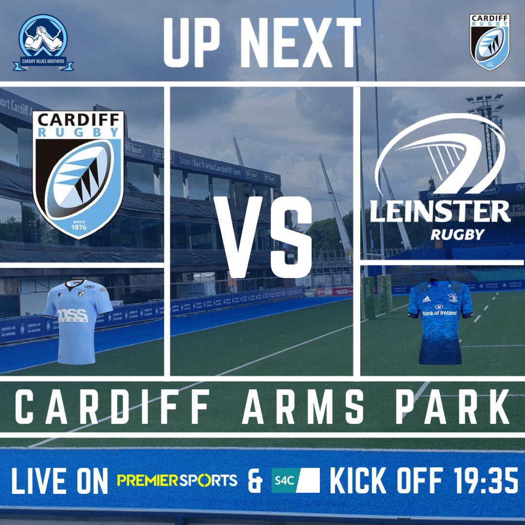 Blueandblackbro's tweet photo. The URC is back this weekend and Cardiff are welcoming Leinster to the Cardiff Arms Park. 

Get down the Arms Park to support the boys. #bringthenoise https://t.co/hLce7Djio1