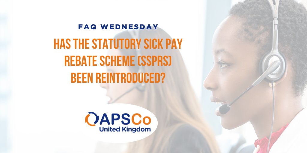 Yes, the SSPRS has been temporarily reintroduced to support employers facing heightened levels of COVID-related sickness absences from 21 December 2021.

Find out more: bit.ly/3efoaCa

#FAQWednesday #WednesdayWisdom #SSP #Employers