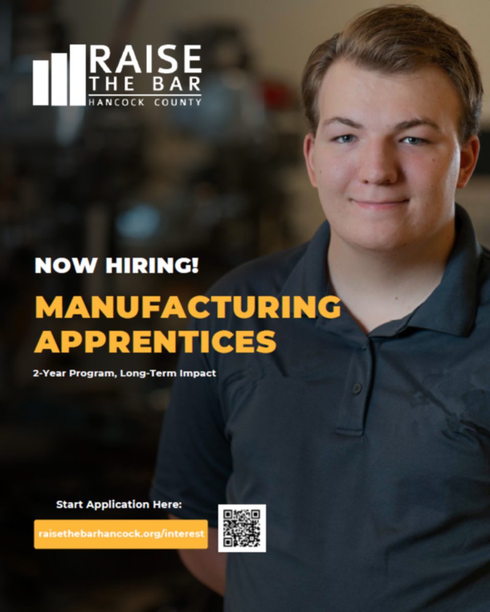 MillstreamCC's tweet image. Looking for an opportunity after high school to work and go to school all while being trained and mentored? Look no further than @RaiseTheBarFHC Manufacturing Apprenticeship program! Learn more by visiting raisethebarhancock.org/manufacturing-… #theSTREAM #corevalue3 #embraceopportunities