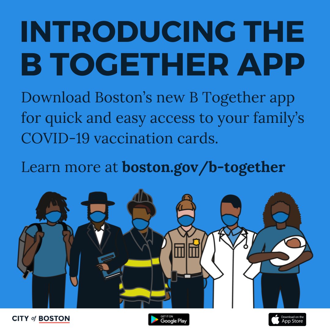 graphic with text: Introducing the B Together App