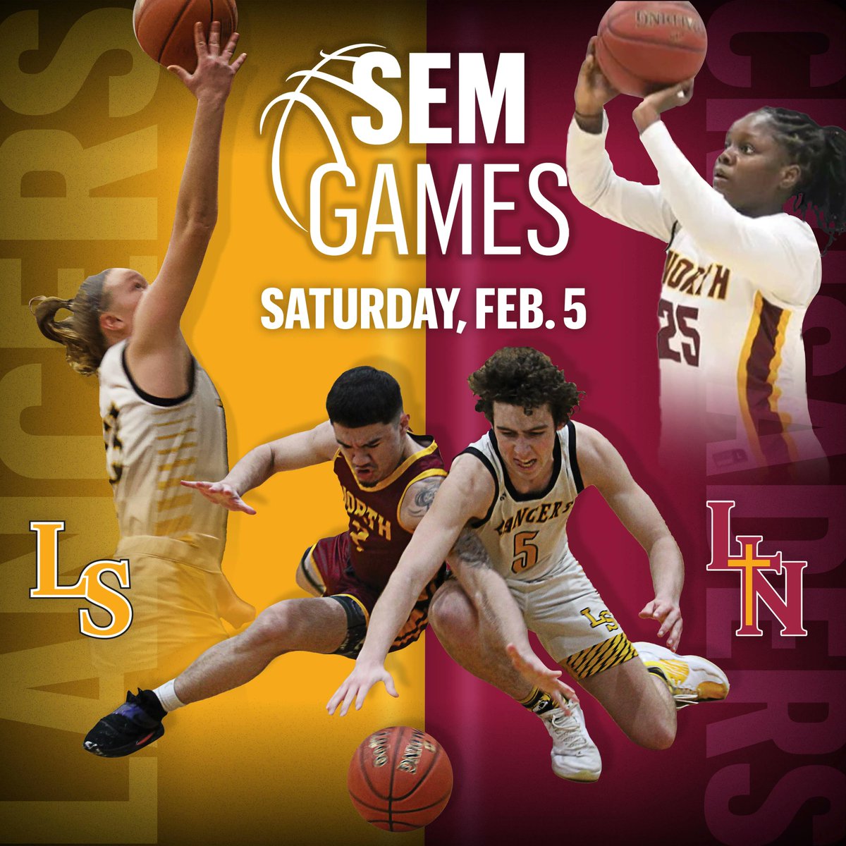 Get ready for the Sem Games! Due to COVID protocol, only two fans will be allowed per player into the games at Lutheran North. You can watch a livestream, complete with audio and play-by-play commentary, as the Crusaders battle the Lancers on Saturday, February 5. https://t.co/kI7JGTnBmx