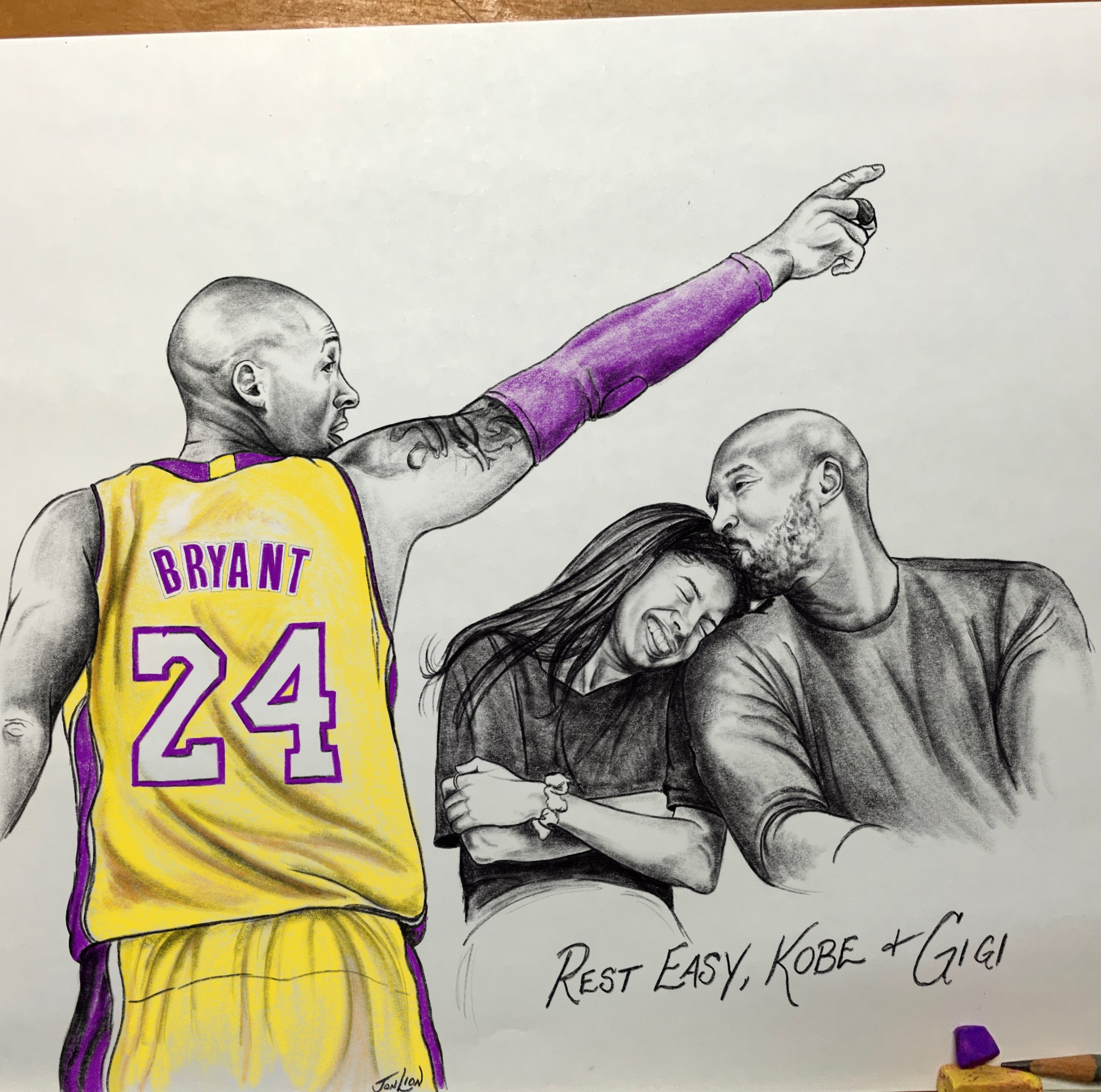Kobe Bryant Illustration On Behance  Outline Kobe Bryant Drawing HD Png  Download  Transparent Png Image  PNGitem
