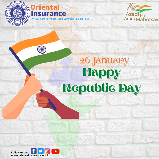 Warm wishes from #orientalinsurance for a Happy Republic Day!!