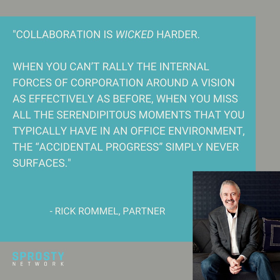Sprosty Network’s Rick Rommel shares his opinion on the concept of “accidental progress” and why you’re not alone if collaboration feels challenging. 

ow.ly/iMui50Hycu0

#collaboration #growthstrategy #retailgrowth #retailstrategy #remotework #newnormal