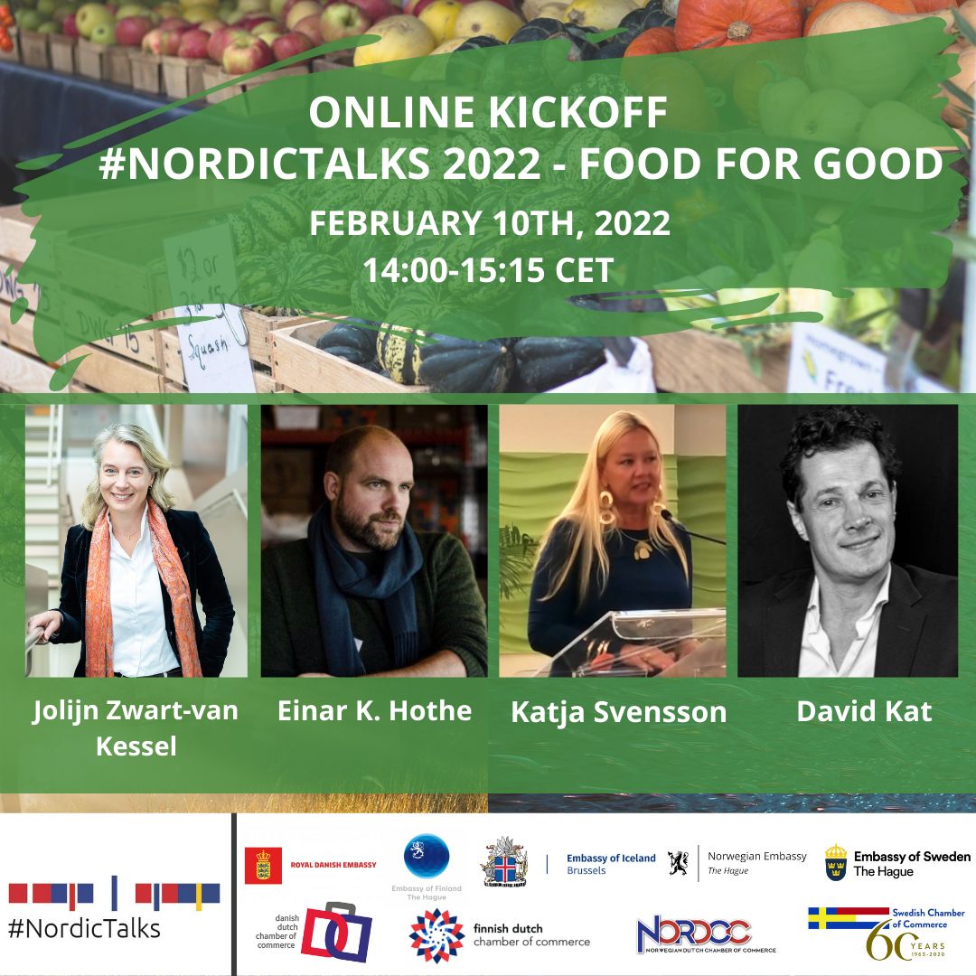 This year’s #NordicTalks theme will be “#Food for Good.” Join our Norwegian Managing Partner @ungeholthe and other expert speakers on Febr. 10 from 14:00-15:15 CET during the #CircularEconomy Week. Sign up here: nordictalks.org/nordictalks-20… #NordicTalks2022 @JolijnZwartVVD @zwedeninnl