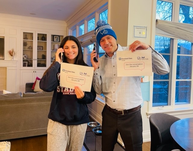 On #BellLetsTalk Day, I’m happy to say that <a href="/CleClinicCanada/">Cleveland Clinic Canada</a>'s commitment to mental health has never been stronger. We have significantly increased mental health benefits for our caregivers and their families. Together, we can help create positive change. bell.ca/letstalk