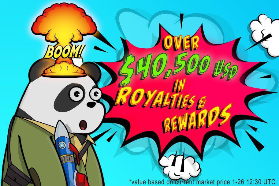 SuperRare_Bears's tweet photo. #SuperRareBears as the  community continues to grow,so do the rewards.

To date over $40k in LKMEX (111 million) and $eGLD in royalties and prizes have been paid out.

Amazing !🤯
This trend will continue, remember Royalty distribution is on Friday💲

These 🐻s are always bullish https://t.co/rlKL2DpBLE