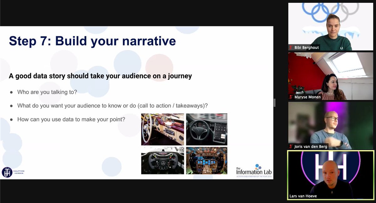 Find your STORY: what is your narrative? "A good data story should take your audience on a journey" according to <a href="/HalftimeHeroes_/">HalftimeHeroes</a> 
#data #datastory #storytelling