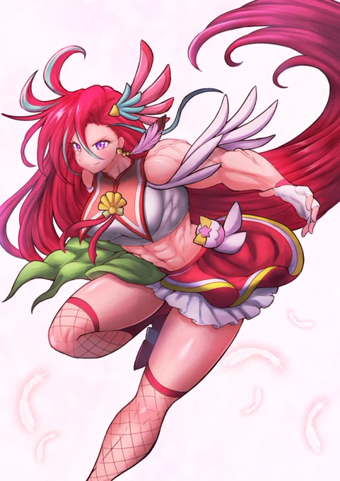キュアフラミンゴ描きました。 