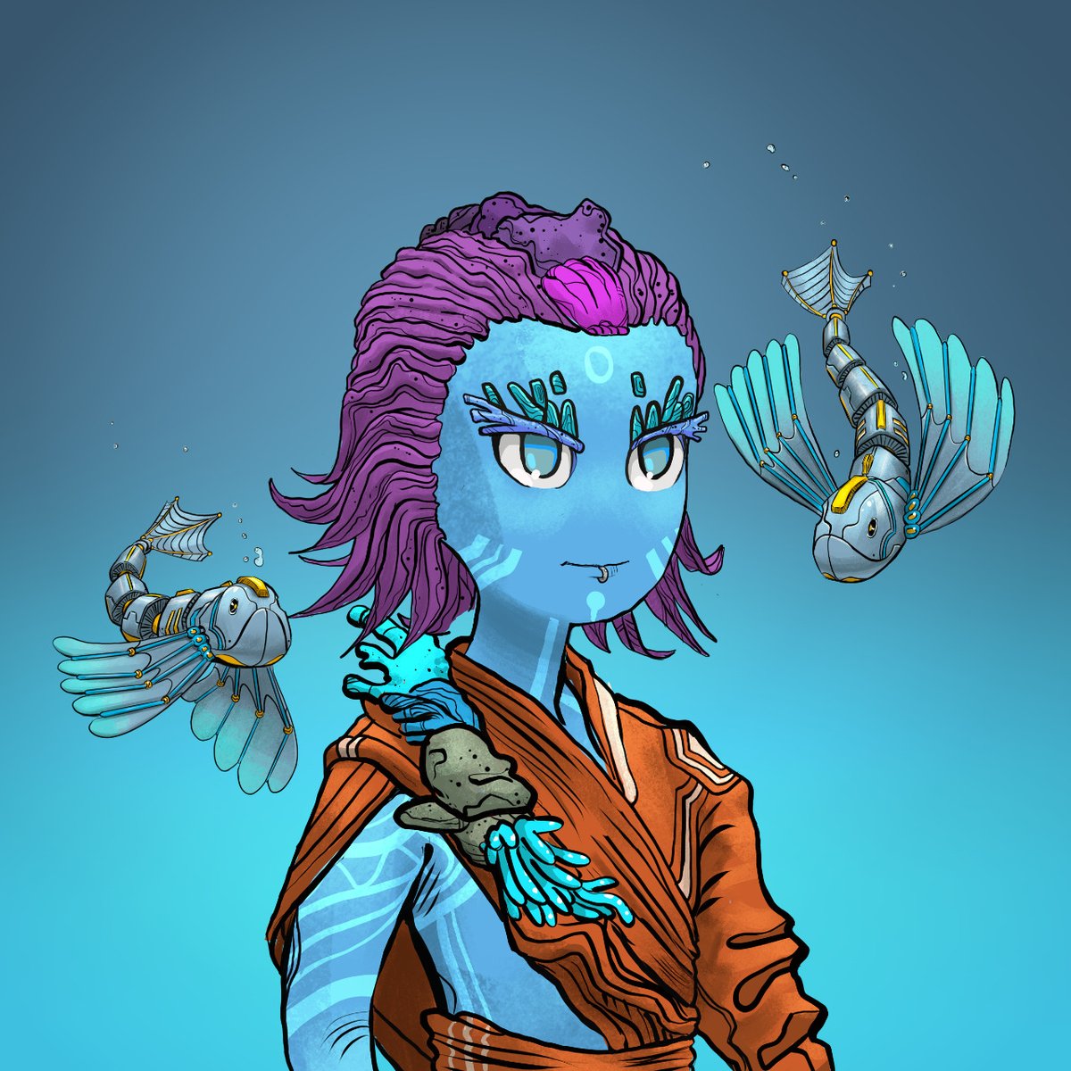 CoralTribeNFT's tweet photo. Some of our rarest Crypto Coral will feature wildlife - robo-fish, octopi &amp; all sorts of creatures.  

🔮Join our Discord to discover them all: https://t.co/jlf0newzq7

Who's your favorite aquatic fren?

#SneakPeek #NFTArt #SolarPunk https://t.co/7k8IKGhdYv
