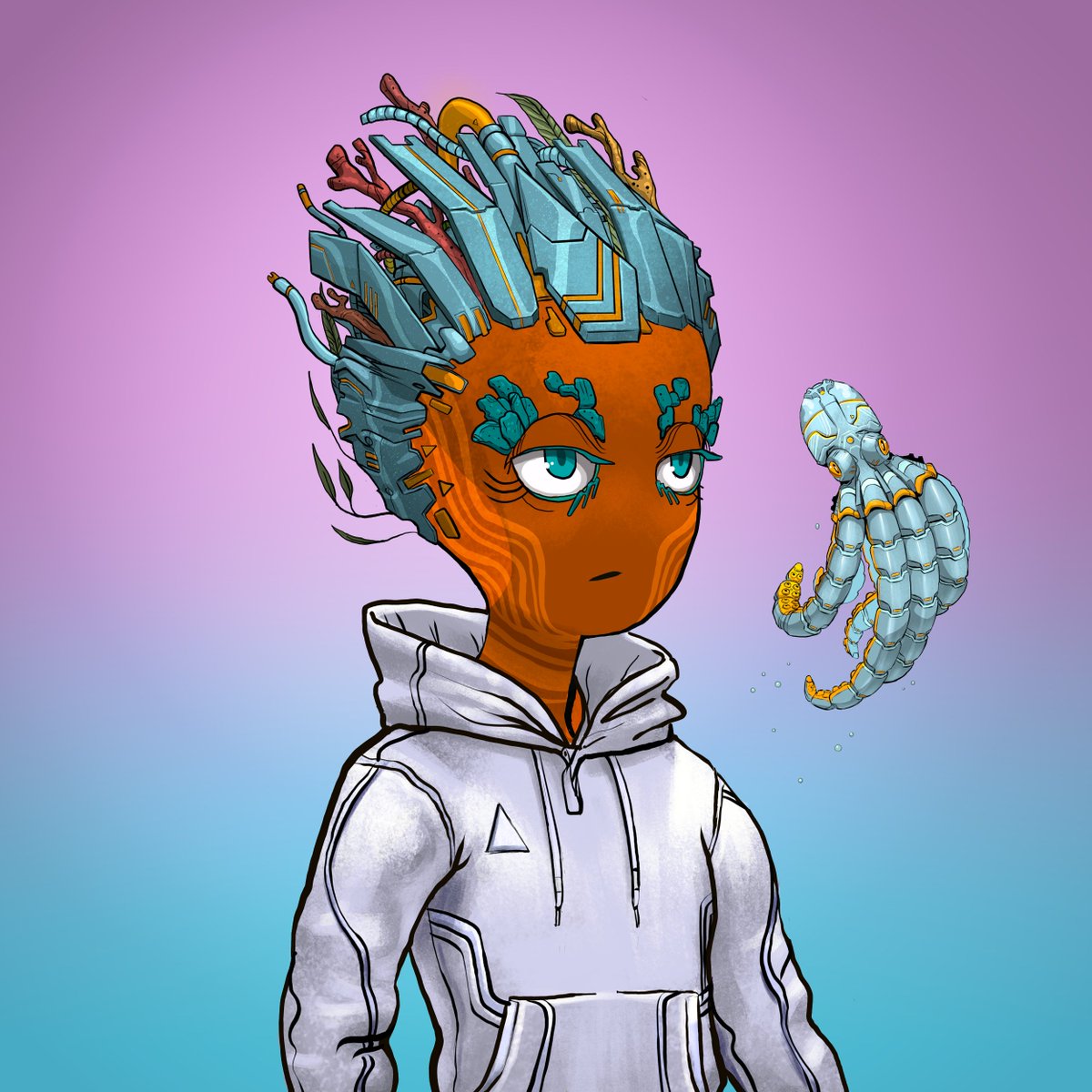 CoralTribeNFT's tweet photo. Some of our rarest Crypto Coral will feature wildlife - robo-fish, octopi &amp; all sorts of creatures.  

🔮Join our Discord to discover them all: https://t.co/jlf0newzq7

Who's your favorite aquatic fren?

#SneakPeek #NFTArt #SolarPunk https://t.co/7k8IKGhdYv