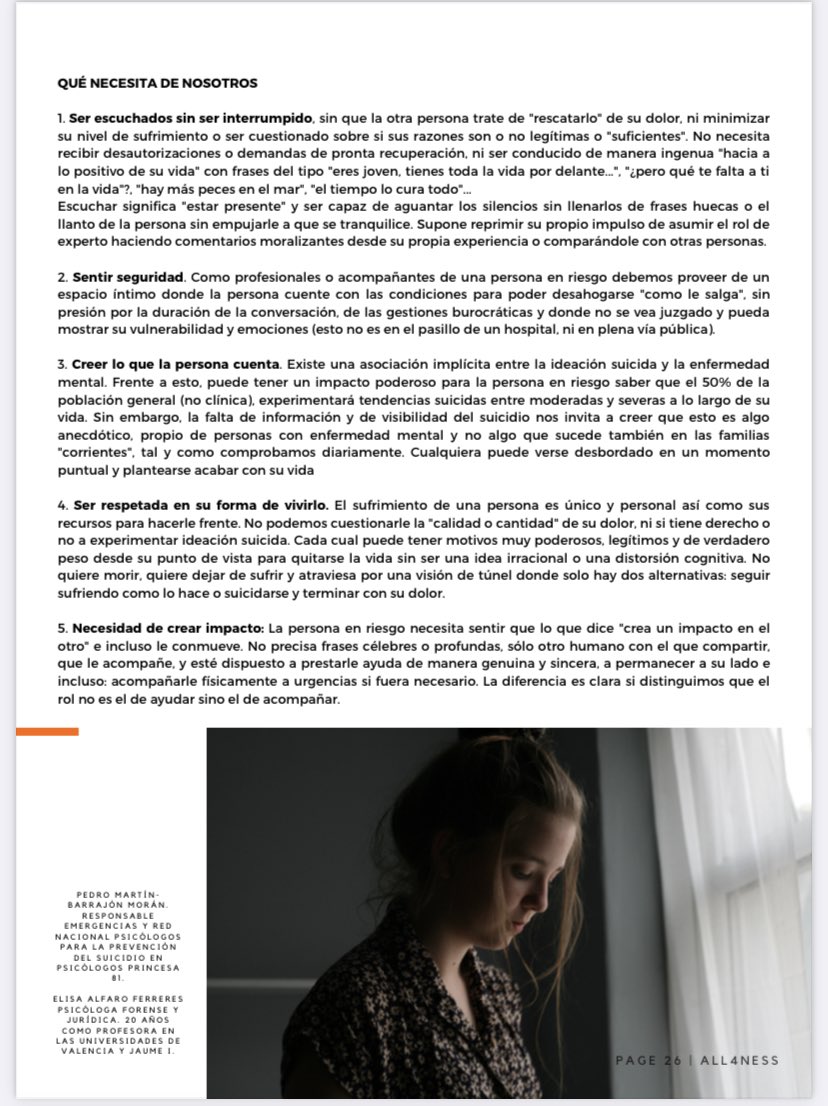 psicourgencias's tweet photo. Gracias a @all4ness por publicar información sobre la prevención, y dar visibilidad al #suicidio. Ojalá llegue a muchas personas y sirva de ayuda a alguien. 
Enlace revista completa en: https://t.co/T6qSmansXK https://t.co/Hqpy56duFs