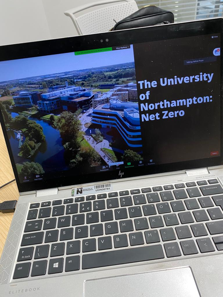 bradshaw5923's tweet photo. Excellent sessions from our very own Victoria Blake from the @UonSustainabil team @UniNorthants &amp; Ed Packshaw (Rivel) today at the @WeAreICRS webinar providing A Beginner's Guide to #NetZero  #Sustainability #CSR https://t.co/lsk2psS8H7