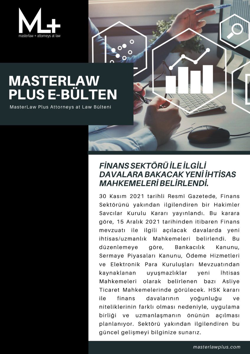 Yeni İhtisas/Uzmanlık Mahkemeleri Hakkında kısa açıklayıcı E-Bültenimiz👇🏻