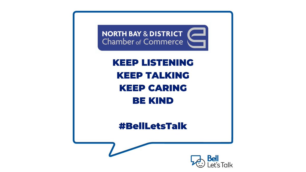 Today is #BellLetsTalk Day.
#ONChamberNetwork