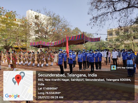 NssBhavans's tweet photo. Bhavans Vivekananda College celebrated 73rd republic day.NSS unit took part in the parade along with the NCC cadets and the BSG unit followed by the flag hoisting. The NSS unit has also taken the responsibility of setting up the stage.@_NSSIndia @YASMinistry @ianuragthakur https://t.co/jl9WCFKNJV