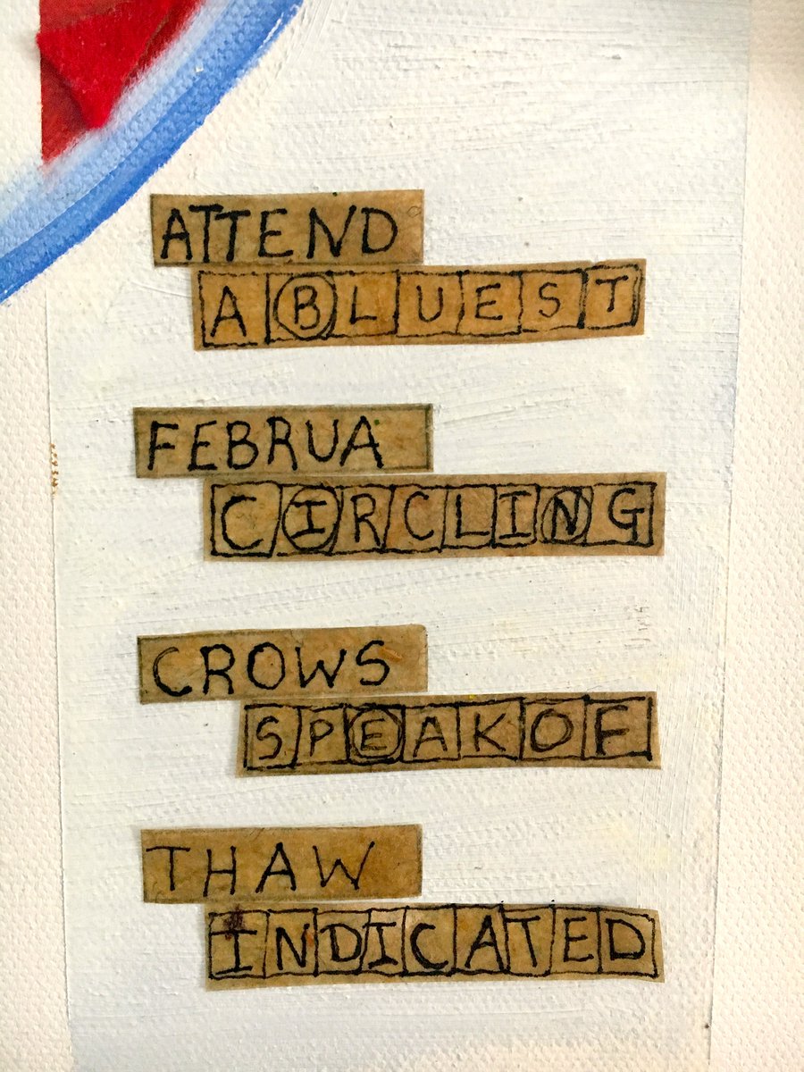 and_chaney's tweet photo. "februa" #visualpoem #crossword #snow https://t.co/er2ZxnLkC5