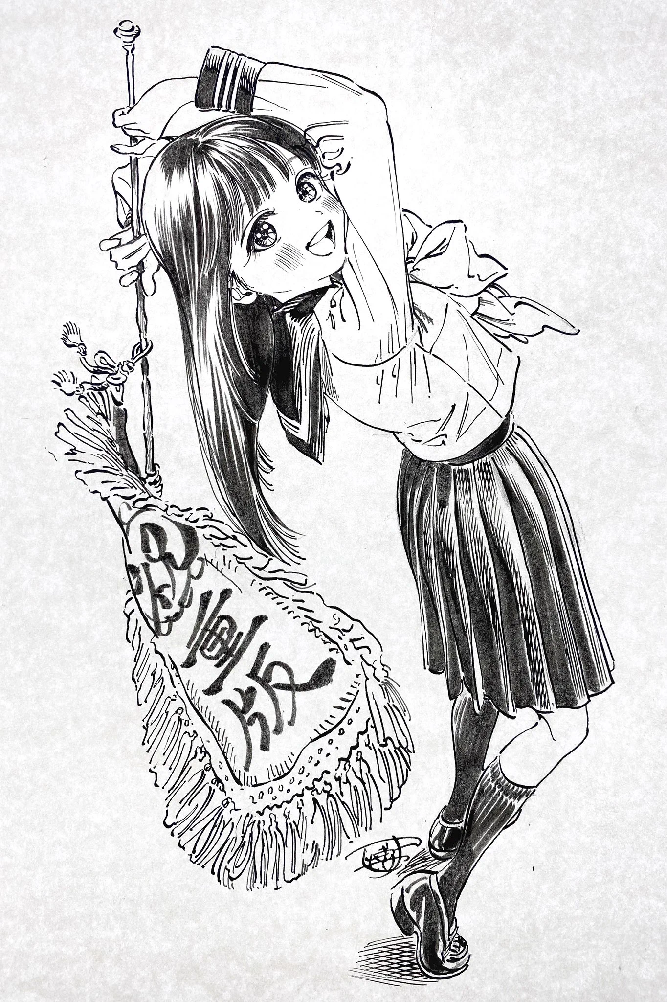 博 イラスト集　複製原画　直筆サイン 明日ちゃんのセーラー服 博_Hiro on X: 