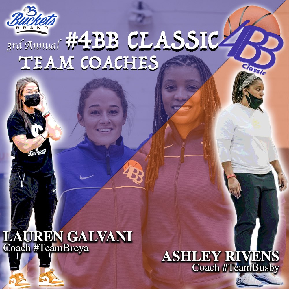 THEY’RE BAAAACCCKKKKK!!!
@CoachGalvani and @SheIsCoachAsh are back for another year with #4BB! These two outstanding coaches are huge supporters of our cause and are ready for another high level game!
Player Announcements begin tomorrow 1/27. #BeatItBreezy @bucketsbrand https://t.co/u9y8cH4IZg