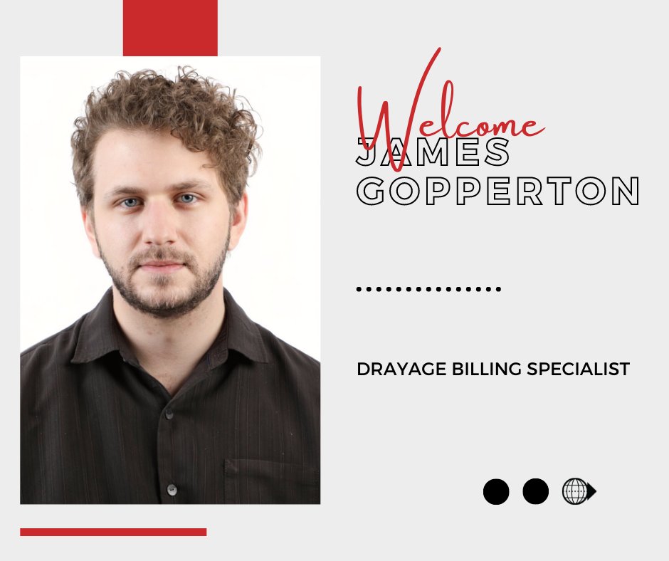 trancoglobal's tweet photo. Meet James Gopperton!👋 James joined the team this week as our new Drayage Billing Specialist. Glad to have ya on the team!

#WelcomeToTranco https://t.co/dSyIItw2Xf