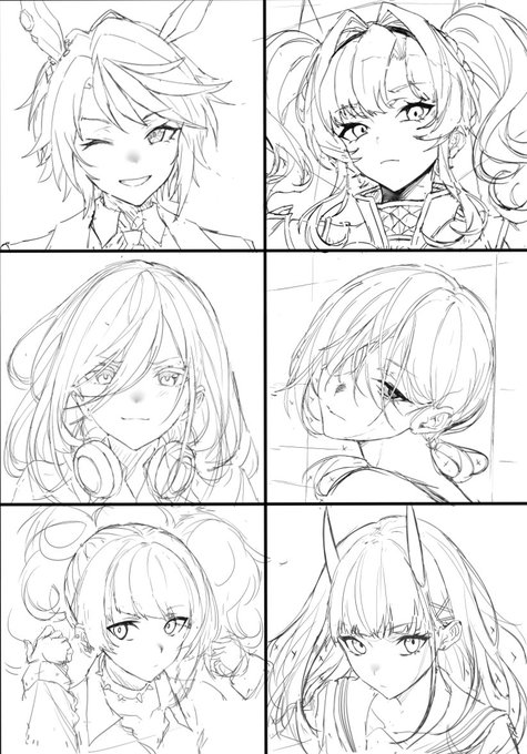 ヒィヒィ 顔描きまくり修行 