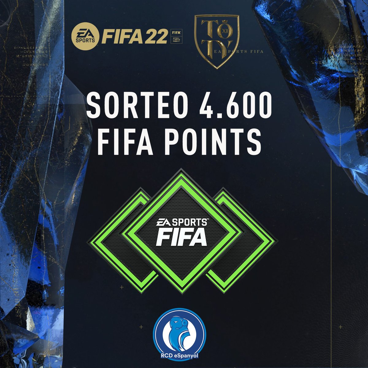 Queremos celebrar con todos vosotros que mañana estará en sobres el XI completo del #TOTY de #FIFA22 con un sorteo 🎉

Para participar:

- Follow.
- RT.

El ganador se anunciará mañana jueves. ¡Suerte a todos!