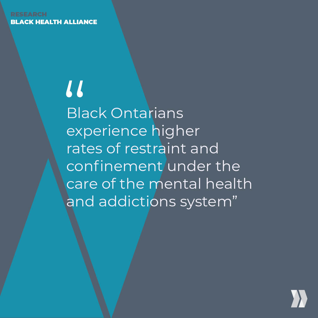 "Black Ontarians experience higher rates of restraint and confinement under the care of the mental health and addictions system" | Excerpt pulled from BlackHealthAlliance.ca
#innovateinclusion #blackmentalhealthawareness