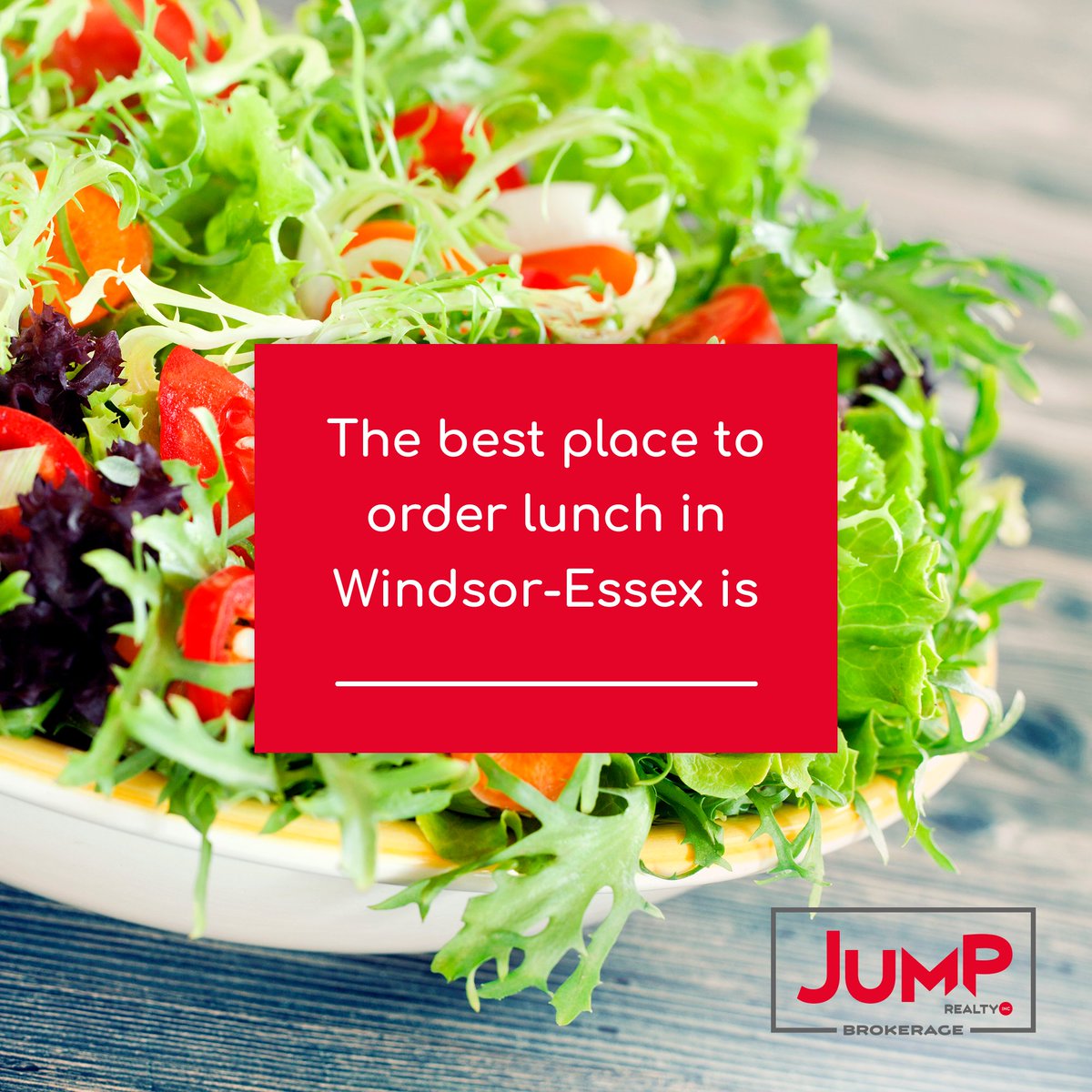 Our agents can't work on empty stomachs—where are we eating?

#JumpRealty #YQG #community #shoplocal #Windsor #restaurants #lunch #humpday