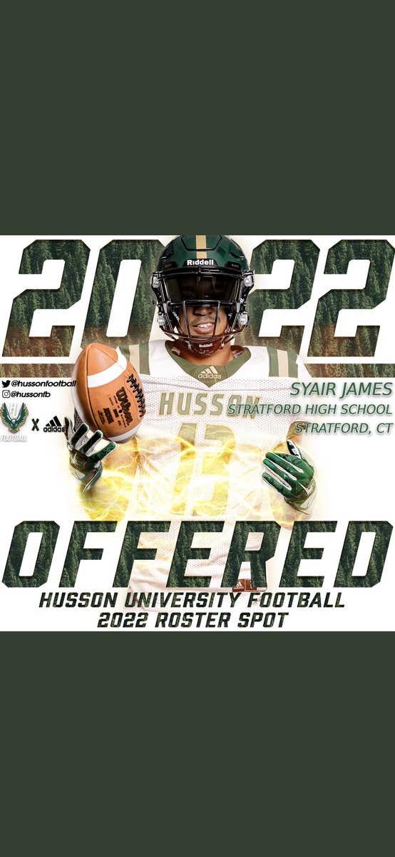 syairjames's tweet photo. After a great conversation with @_Coach_Hobbs  I have received my first offer from @HussonU 🦅 https://t.co/y7SQObisjp