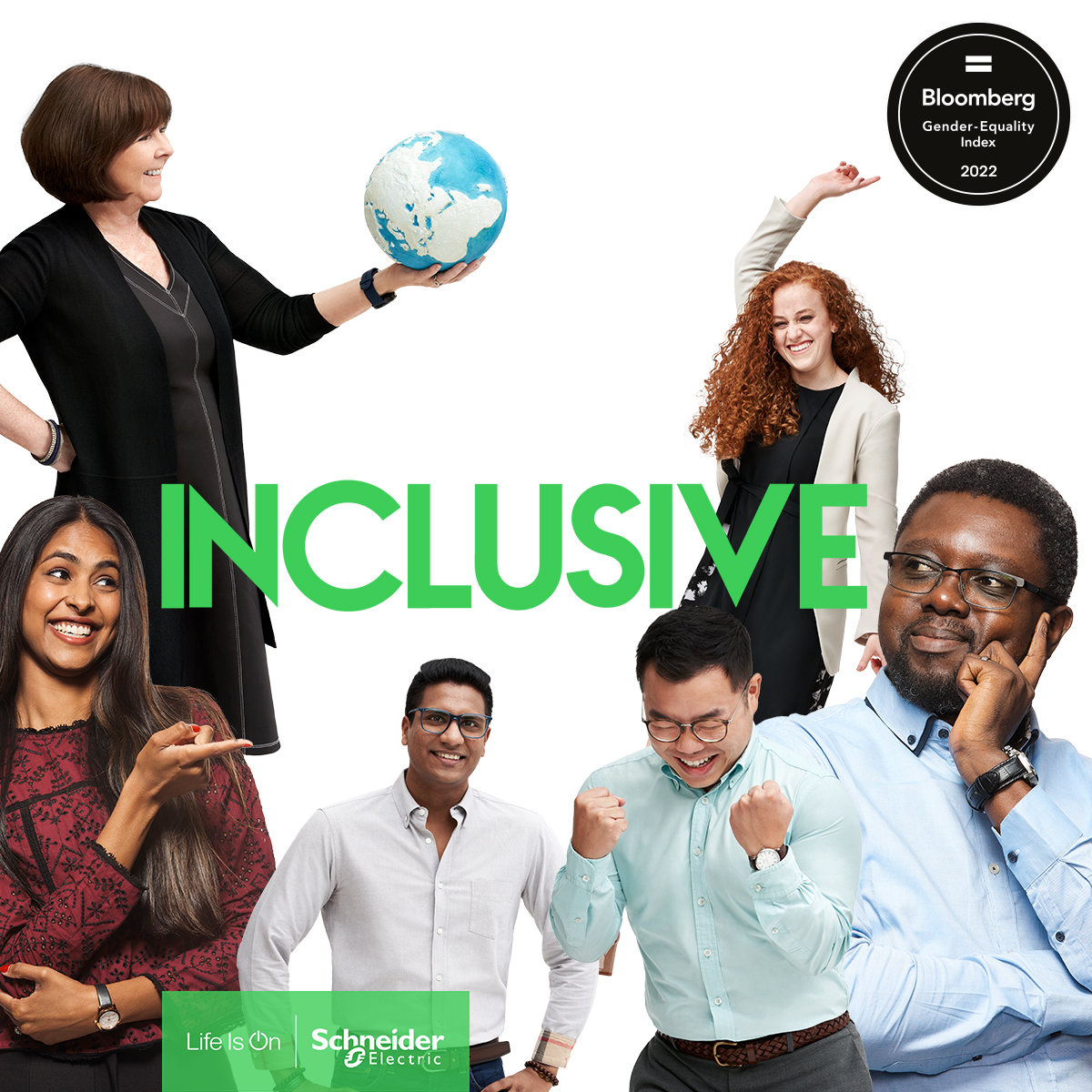 Every day I feel both proud and humbled to be working with such an amazing inclusive #team towards an inspiring common #purpose. @SchneiderElec is included for the 5th year in 2022 Bloomberg's Gender-Equality Index. #segreatpeople #LifeIsOn #BloombergGEI  bloomberg.com/gei