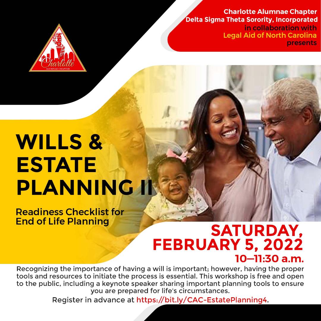 dstcltalumnae's tweet photo. CAC has added Wills &amp; Estate Planning II, a free virtual workshop open to the public. Sign up today to join  one or both workshops: 
Part I - https://t.co/IX5Fel9FCI
Part II - https://t.co/FC33hkhZ3z
#CACCares #PowerInOurWork #CACWillsEstate #DST1913 #SensationalSAR #LegalAidNC https://t.co/XD0blLRtsB