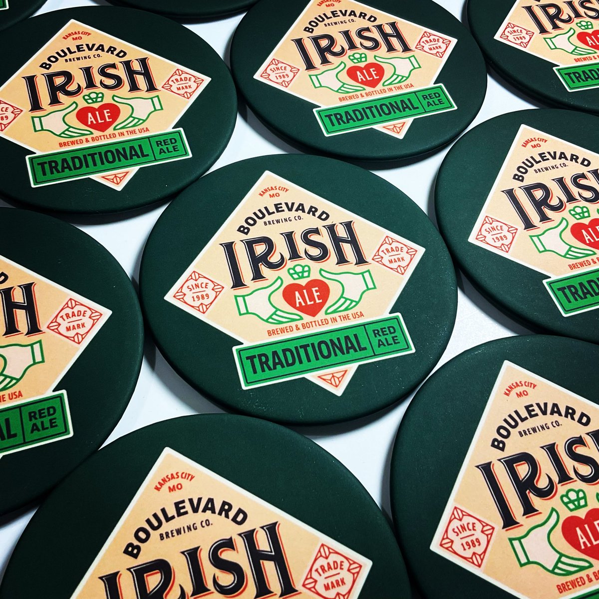 shopBIYB's tweet photo. IRISH ALE. Introducing The Irish Ale @Boulevard_Beer Coaster (Seasonal). Available Now + Coming Soon in-store @BLVDtoursandrec. Enjoy Responsibly… Cheers! 🍻

#BoulevardBrewingCo #Products #COASTERcollection #theBOULEVARDcollection #Beer #CraftBeer #Cheers https://t.co/Ho3LAvAiPe