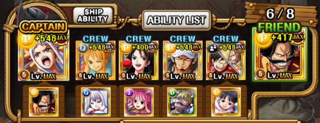 OnePiece_TC_HIS's tweet photo. Es complicado traer equipos probados en el Super Boss sin apenas pociones y tiempo pero tengo el equipo contra el Jefe INT, que lo he ajustado para que genere  más daño. Con Boost de 1.1

#ReiliOPTC #OPTC #OnePieceTreasureCruise #TreCru https://t.co/iLfMbWw6V5