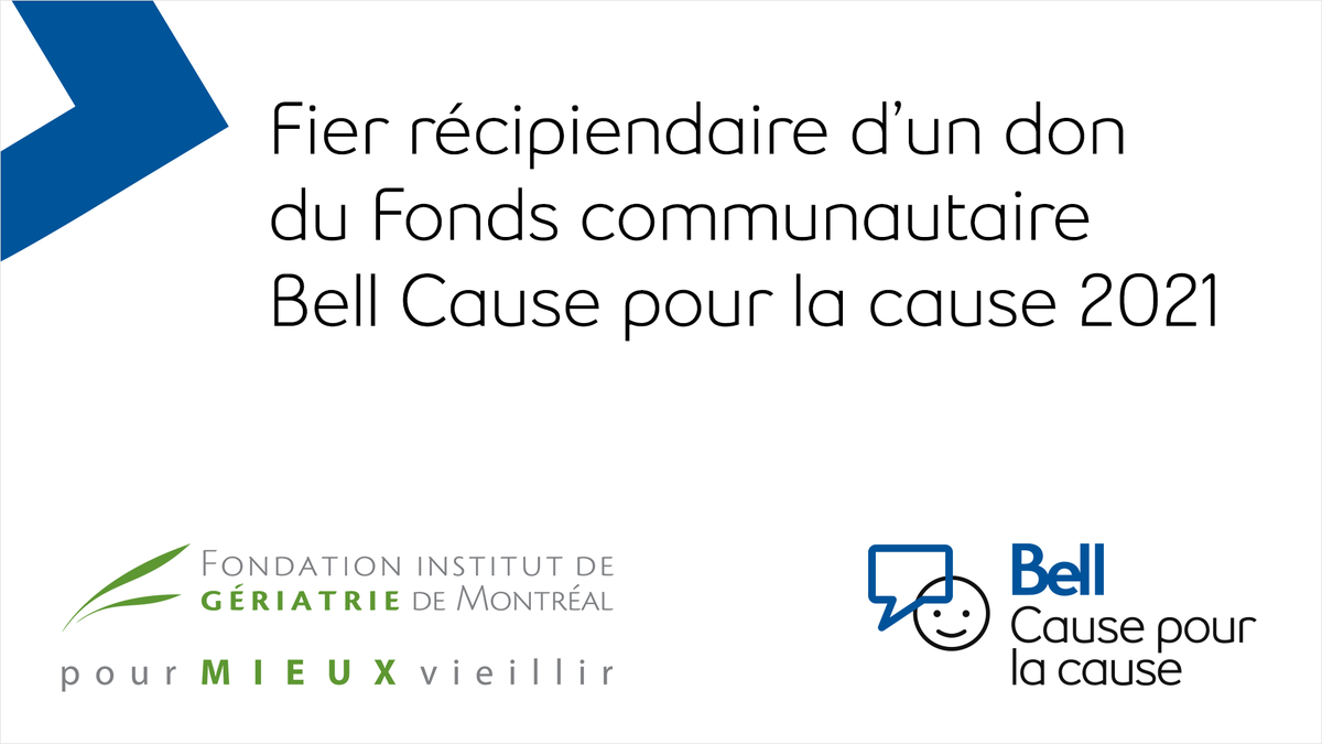 Fondation_IUGM's tweet photo. L'@IUGM a pu compter sur l’apport du fonds @Bell_Cause par l’octroi d’une somme de 20 000 $, afin de soutenir un programme actif de prévention et de soins adaptés en #santémentale au bénéfice de nos résidents.💚

Nous vous invitons à causer pour la cause aujourd'hui! #BellCause https://t.co/nleUt9TXq6