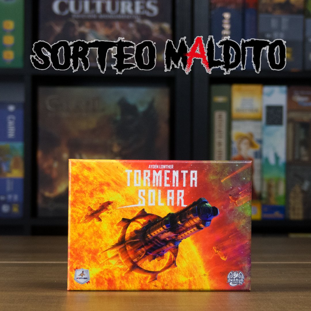 🔴SORTEO🔴

Con motivo del lanzamiento de #tormentasolar os proponemos un nuevo #sorteomaldito !!🎉🎉
Para participar debéis:
🔺Sigue la cuenta <a href="/MalditoGamesES/">Maldito Games</a>
🔺Retwittear
🔺Menciona a las 3 personas con las que jugarías
El ganador/a se anunciará el 01/02/22 ¡Mucha suerte!