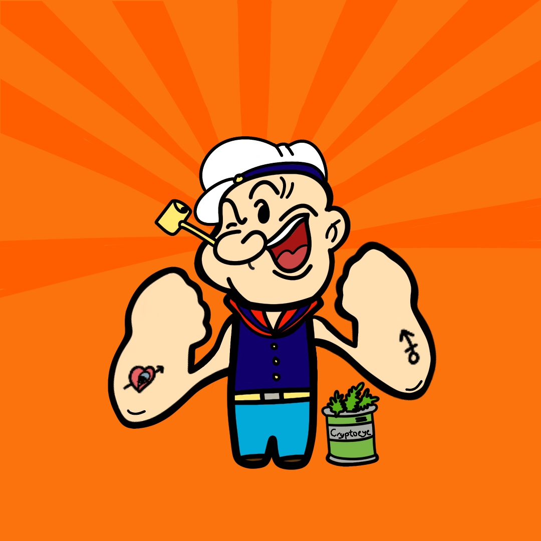 cryptopeye's tweet photo. A new Popeye in my #PopeyeCollection!

Made by @NftSims 

https://t.co/VSmOT8o3PX https://t.co/zLil36DD2A