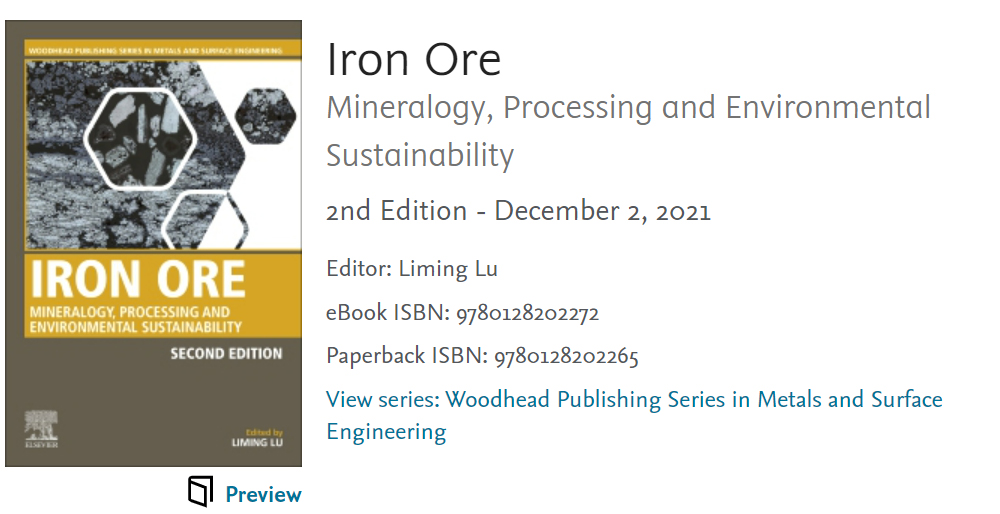 It was a great pleasure for @swerim_  in collaboration with @LTUniv  to contribute in a book "Iron Ore Mineralogy, Processing and Environmental Sustainability" @ElsevierConnect  https://t.co/9ougcxepxh https://t.co/eFtTCqfFtN