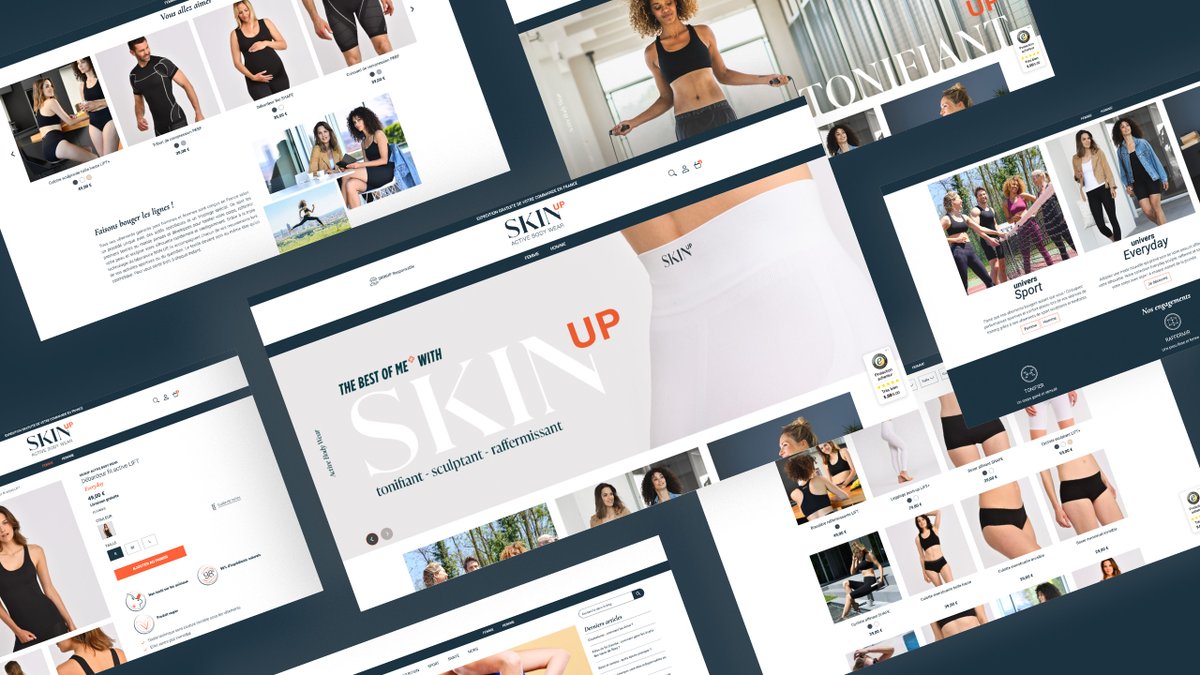 NOUVELLE RÉALISATION 🚀 L'agence123 est fière de vous présenter la refonte e-commerce BtoC sur PrestaShop 1.7 pour la société Skin'Up 🏃‍♀️🏃 Découvrez le projet en détail 👉 bit.ly/3H4MIvw