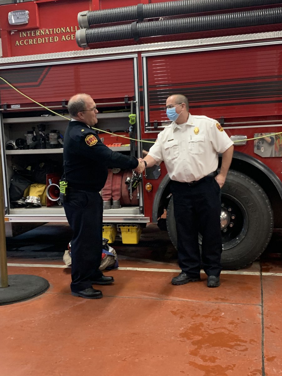 lacrossefire's tweet photo. Yesterday, the LCFD held a small ceremony with staff and family for newly-promoted Assistant Chief Steve Cash. Chief Cash will be overseeing the Division of Community Risk Management. Congratulations on this well-deserved promotion Chief! https://t.co/DFOiS486dE