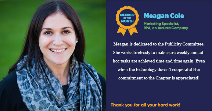 smpsaz's tweet photo. We're so excited to share that Meagan Cole is our January Member Of The Month! Meagan is apart of the amazing Publicity Committee and has been such a valued member! Congrats Meagan and thank you for everything you do! #SMPSAZ #MOTM https://t.co/U3NIGgGhEi