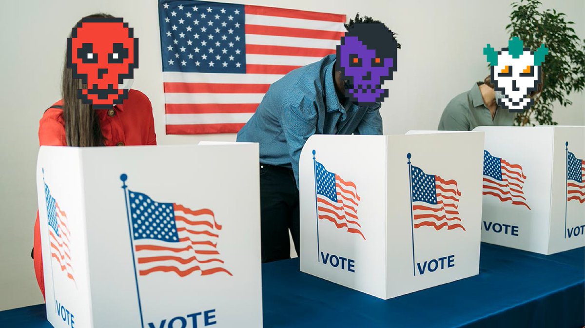 The <a href="/Crypto_Skulls/">CryptoSkulls ☠️</a> DAO has its first proposal! 🎉

This is the first step as we transition to becoming a DAO. Never been more bullish for skulls 💀

1 CryptoSkull = 1 Vote

Go vote! 👉 snapshot.org/#/skullsdao.et…