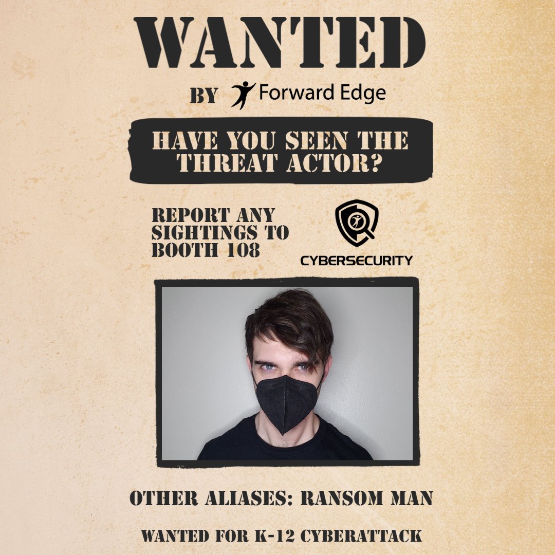 ForwardEdgeOH's tweet photo. Have you seen #RansomMan? #CaptainCyber needs your help spotting him! Tweet @ForwardEdgeOH if you see him! #FETC #cybersecurity https://t.co/luqfrln2XS