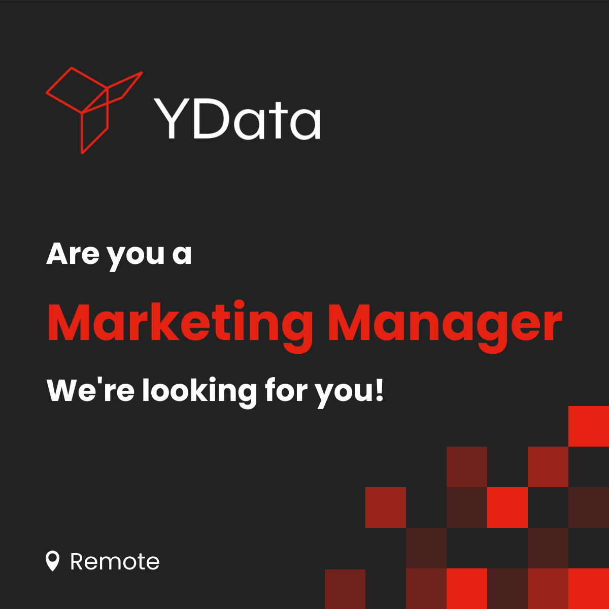 .<a href="/YData_ai/">YData (acquired by KPMG)</a>  is looking for a #MarketingManager who will help us shape our team, drive the company to the next level, and have the most direct influence on our success. Learn more at tiny.ydata.ai/MKT-mgmt

 #DataQuality #SyntheticData #DataScience